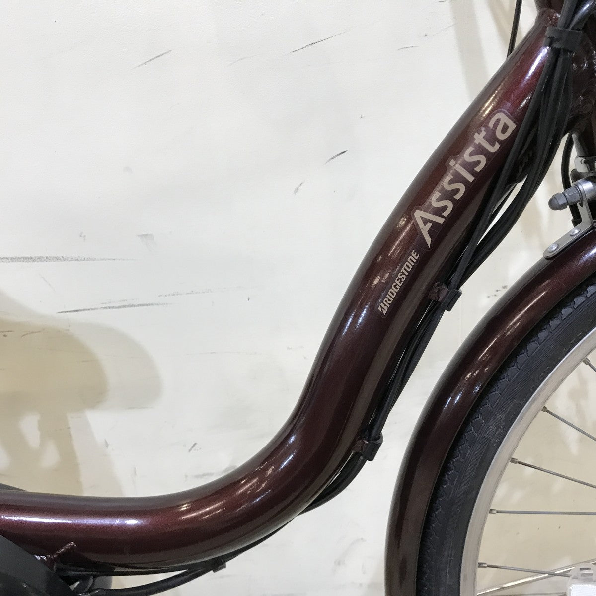 中古電動自転車 ブリヂストン アシスタファイン ブラウン 24インチ KH042
