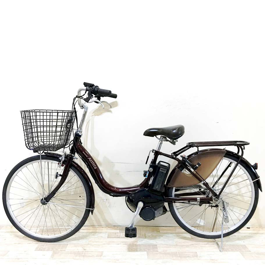 中古電動自転車 ブリヂストン アシスタファイン ブラウン 24インチ KH042