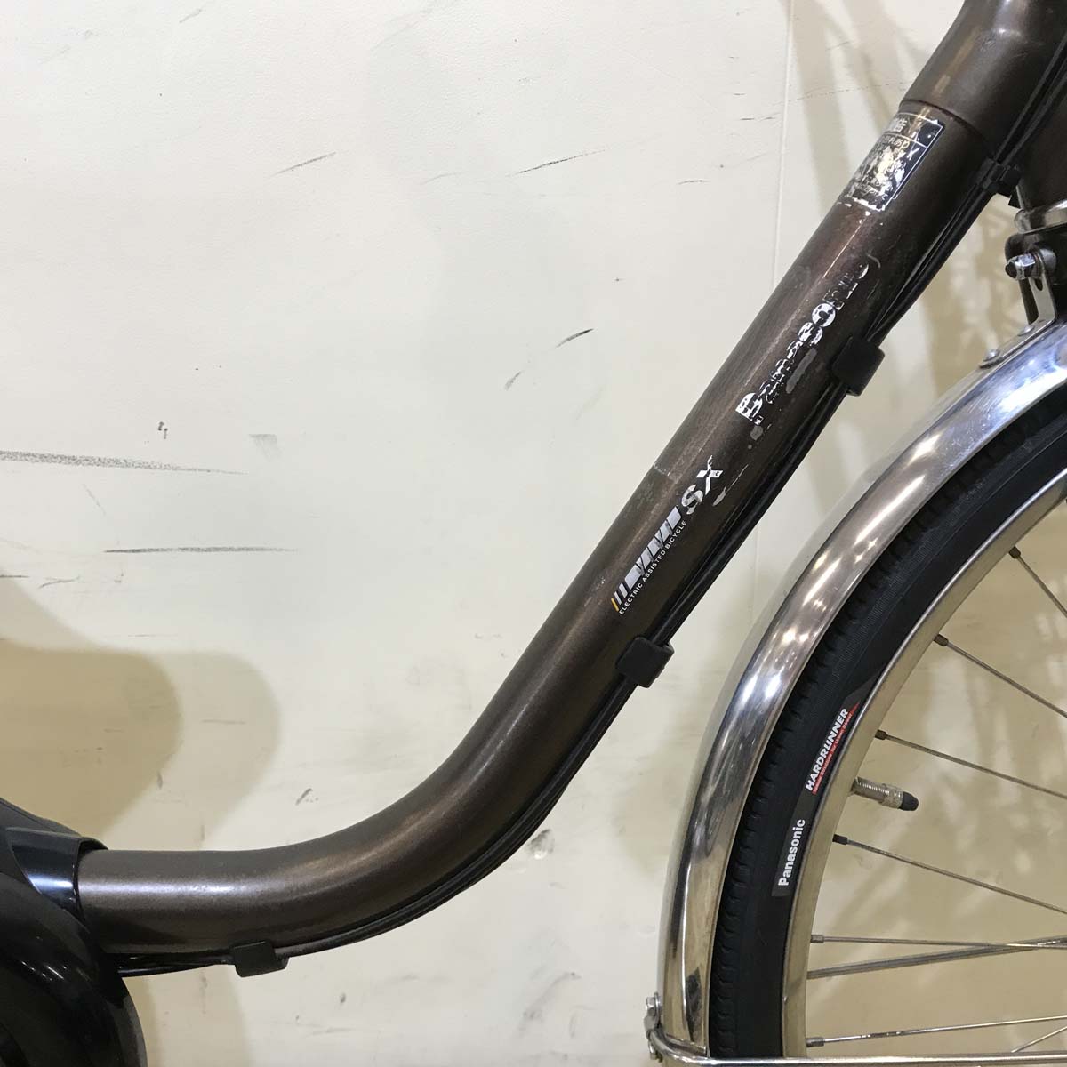 中古電動自転車  パナソニック ビビ SX ブラウン 26インチ KC057