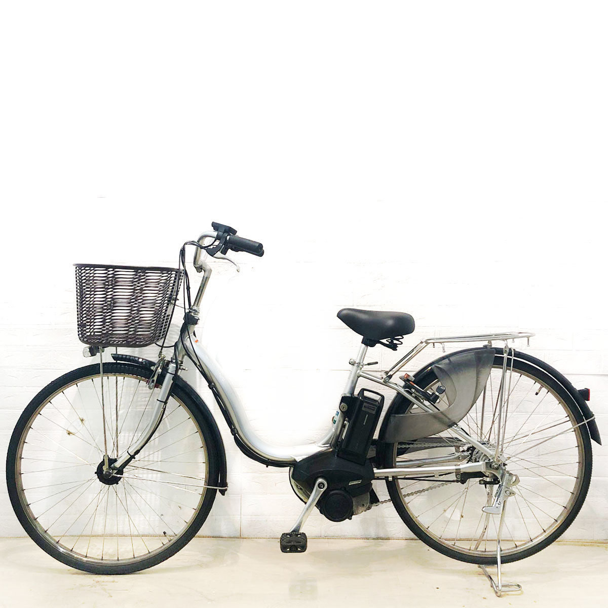 中古電動自転車 ヤマハ PAS ナチュラ L シルバー 26インチ YD096