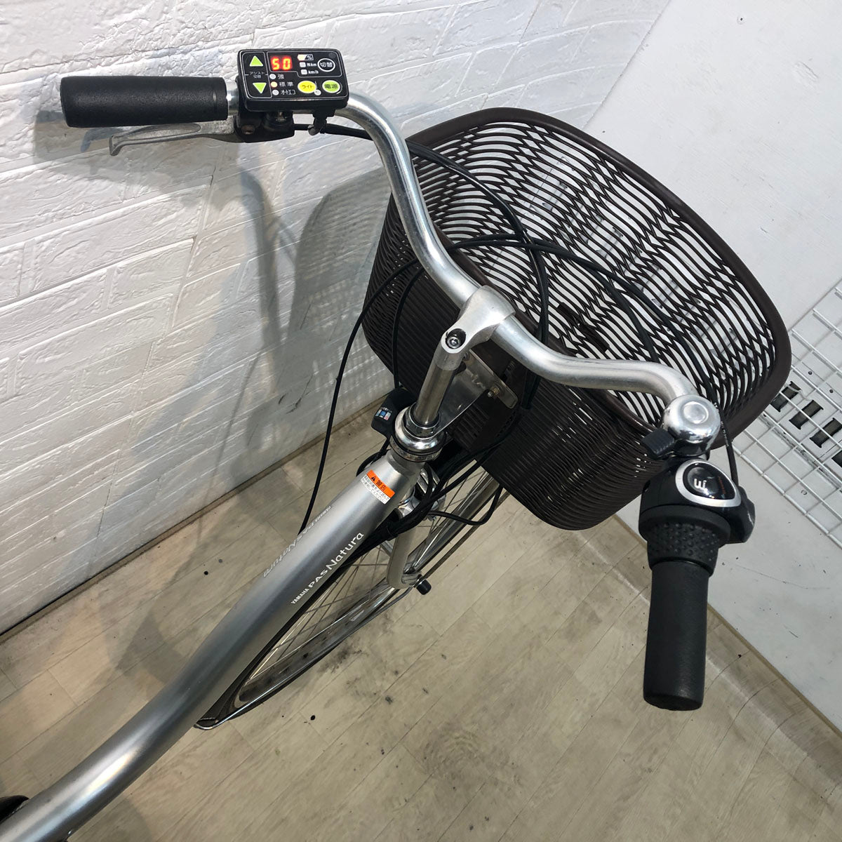中古電動自転車 ヤマハ PAS ナチュラ L シルバー 26インチ YD096