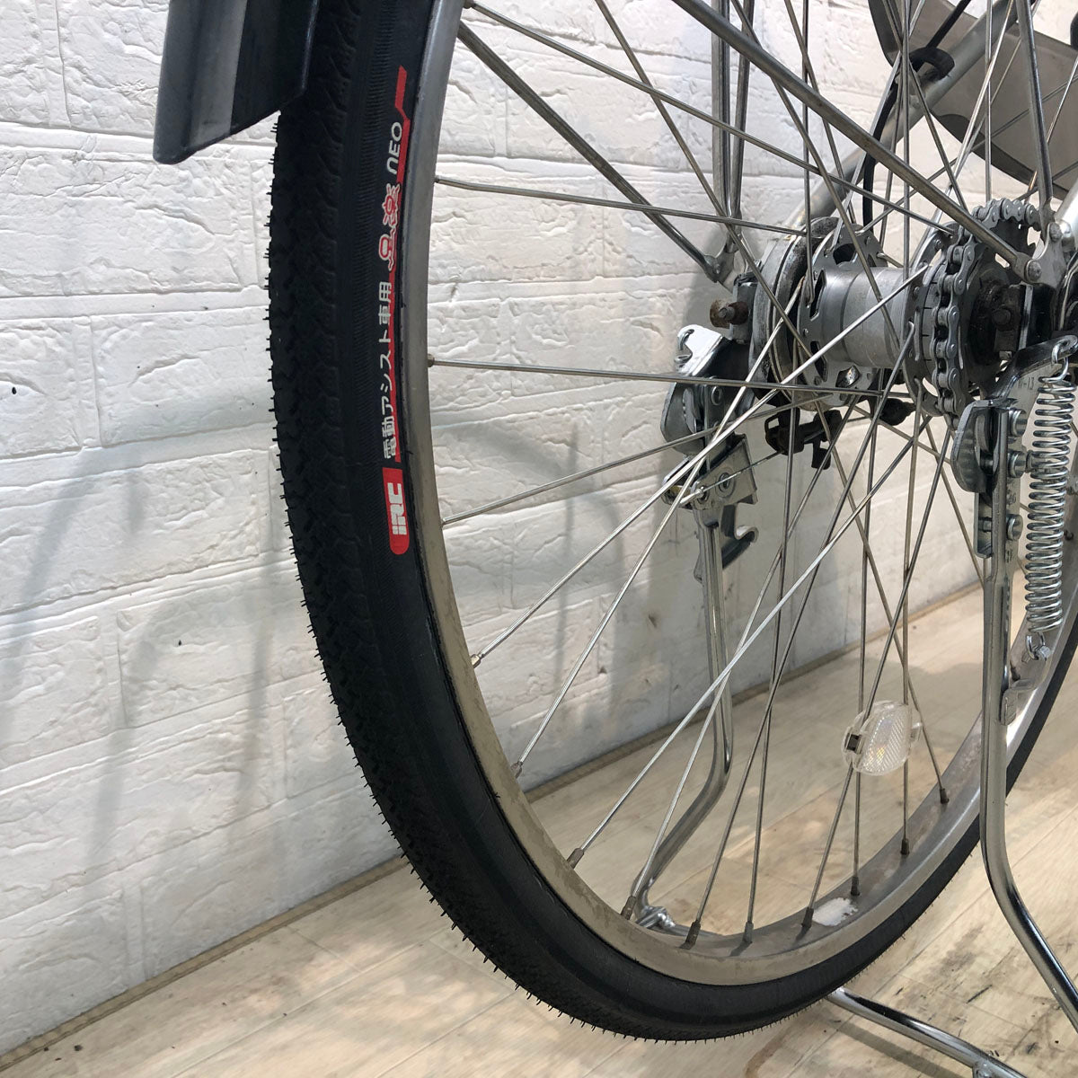 中古電動自転車 ヤマハ PAS ナチュラ L シルバー 26インチ YD096