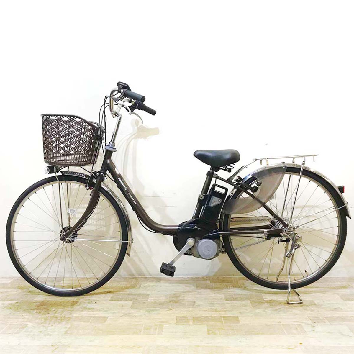 中古電動自転車  パナソニック ビビ SX ブラウン 26インチ KC057