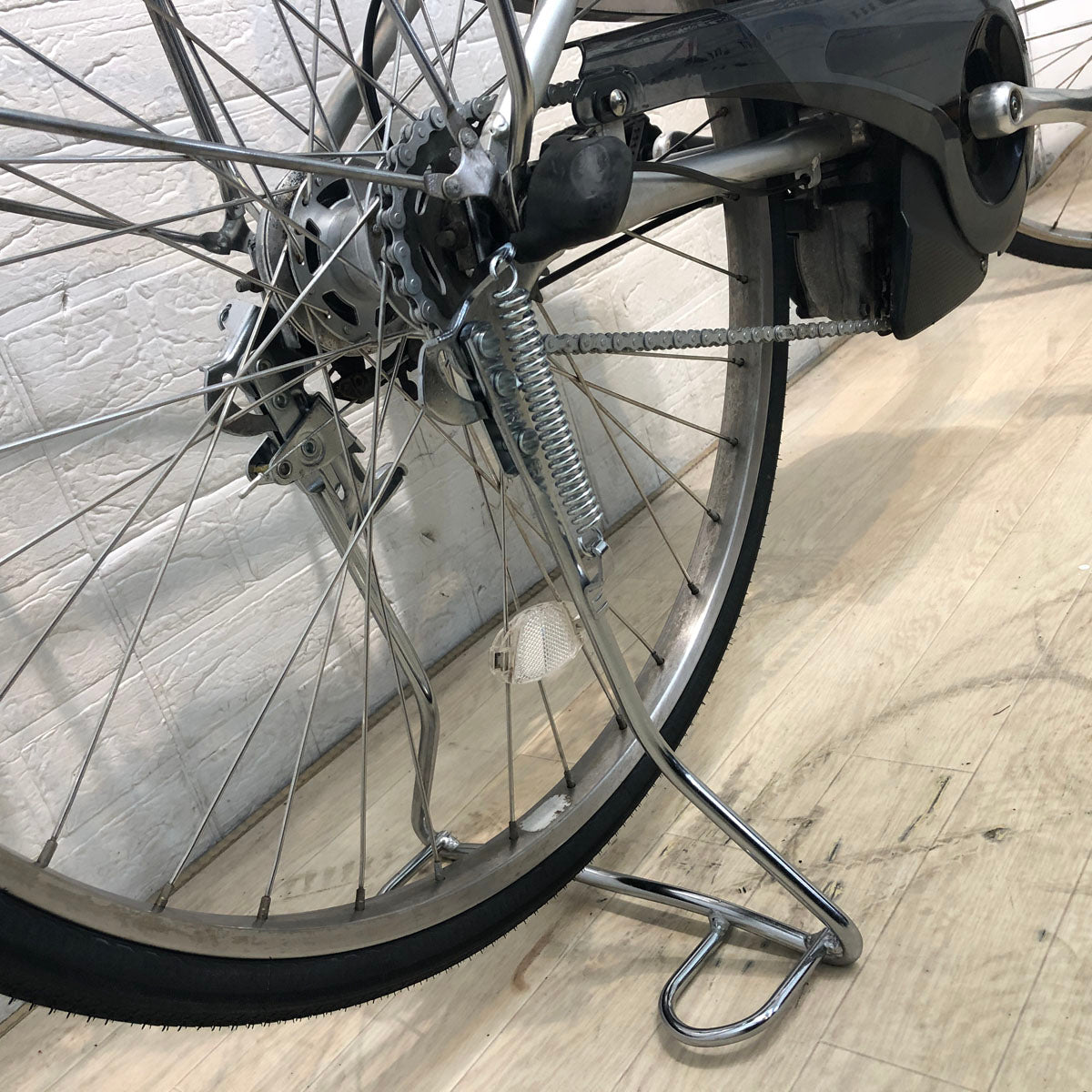 中古電動自転車 ヤマハ PAS ナチュラ L シルバー 26インチ YD096