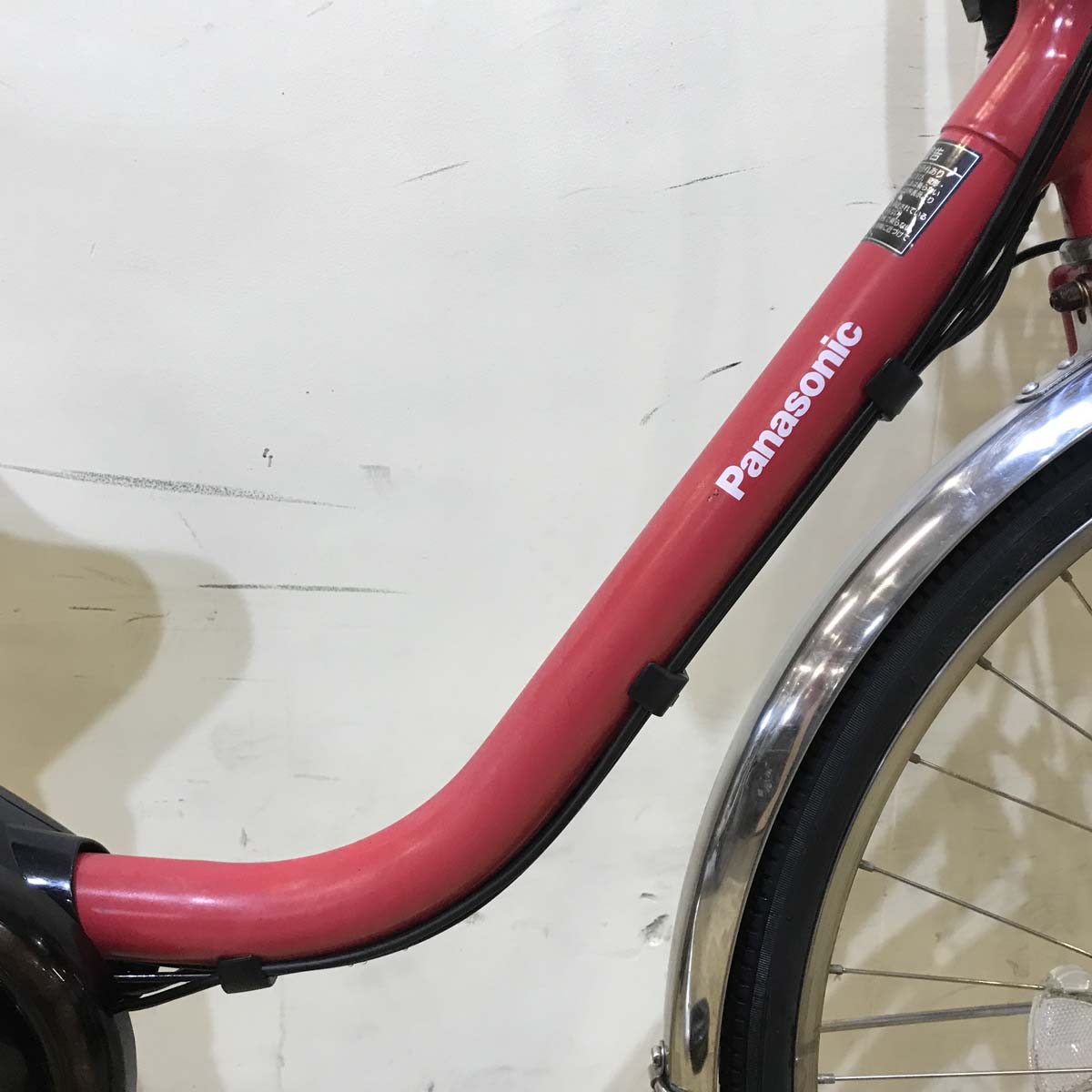 中古電動自転車  パナソニック ビビ DX レッド 26インチ KC058
