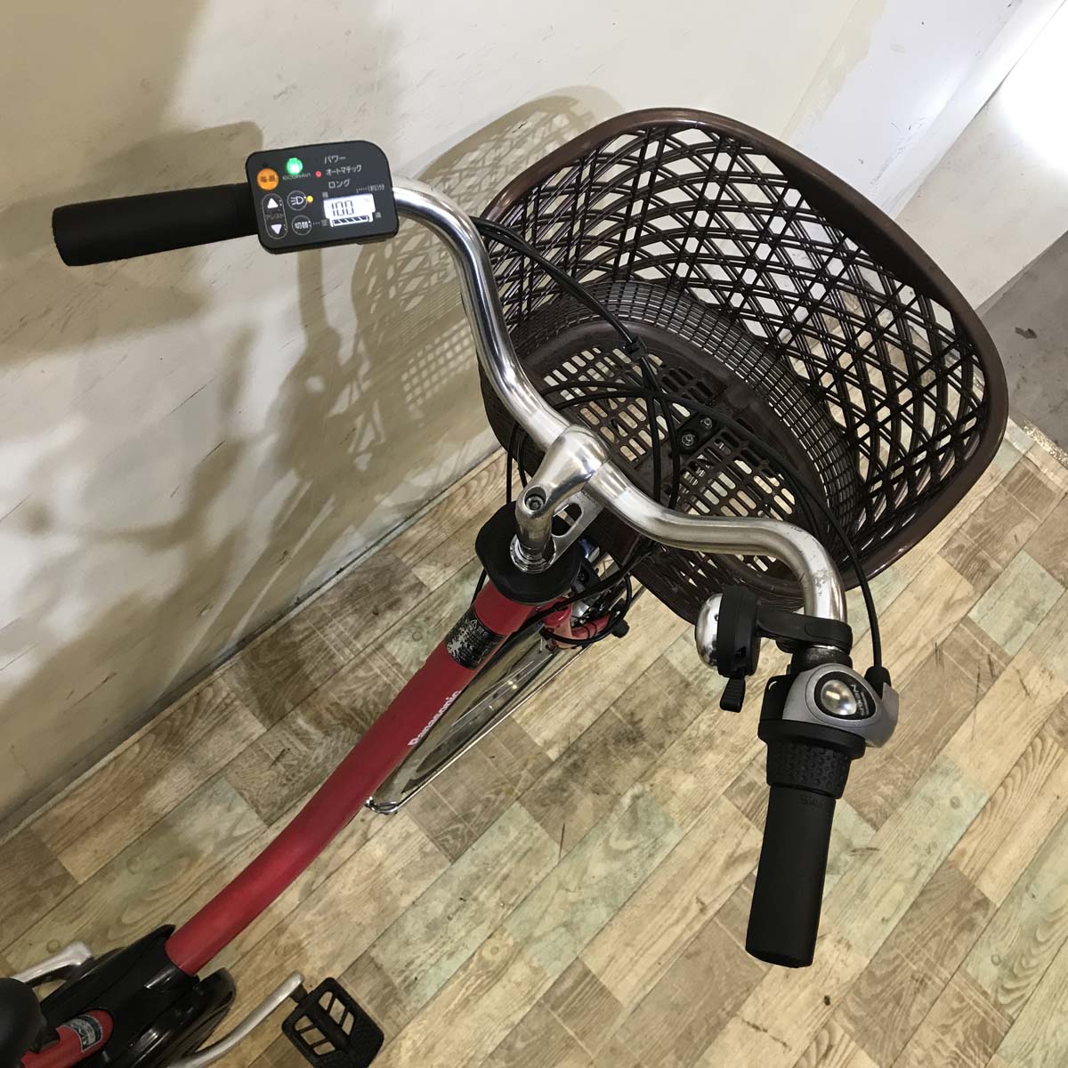 中古電動自転車  パナソニック ビビ DX レッド 26インチ KC058
