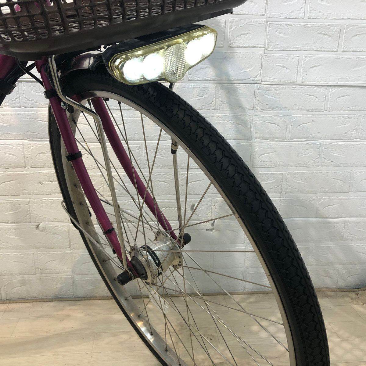 中古電動自転車 パナソニック ビビ EX ピンク 26インチ YD097 – e-CHARIty