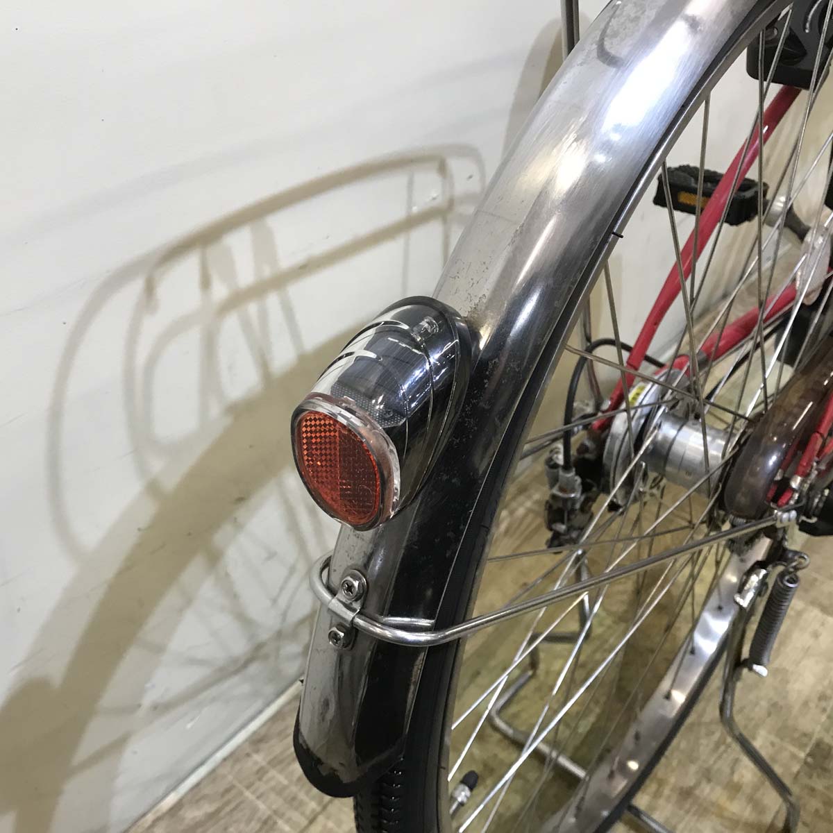 中古電動自転車  パナソニック ビビ DX レッド 26インチ KC058