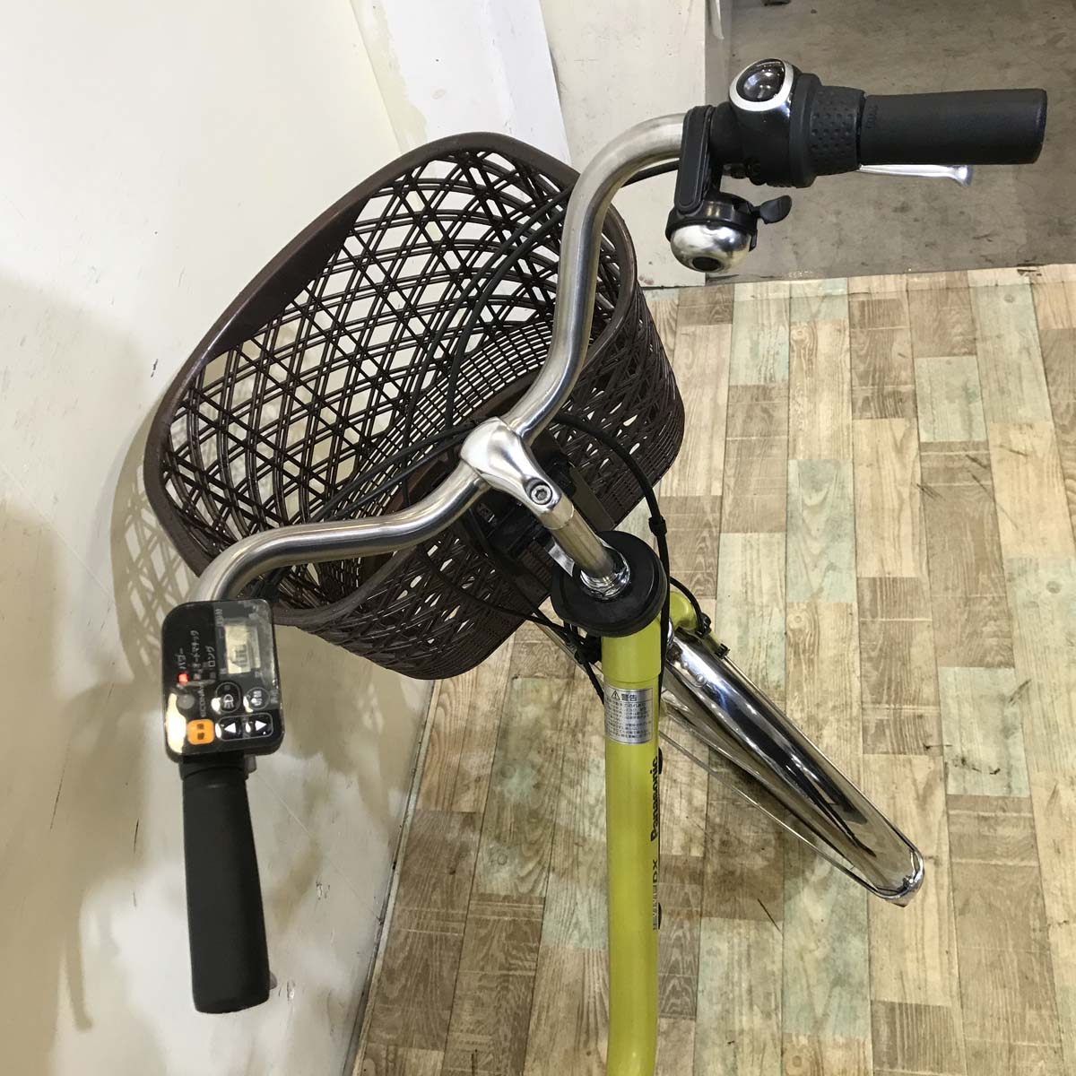 中古電動自転車  パナソニック ビビ DX イエローグリーン 26インチ KC059