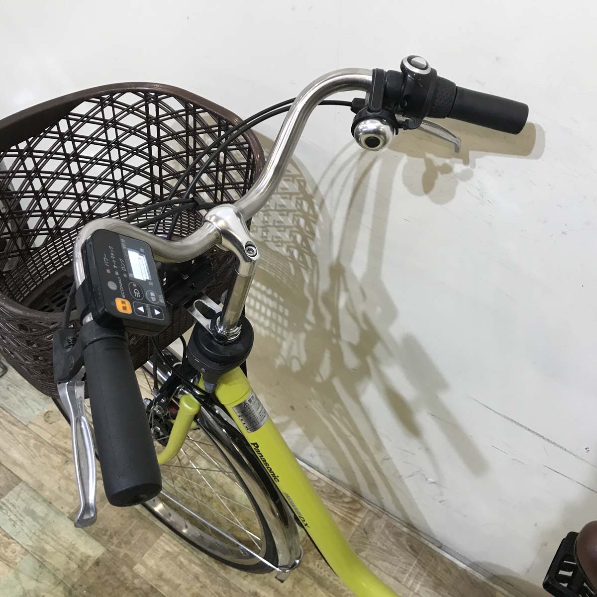中古電動自転車  パナソニック ビビ DX イエローグリーン 26インチ KC059