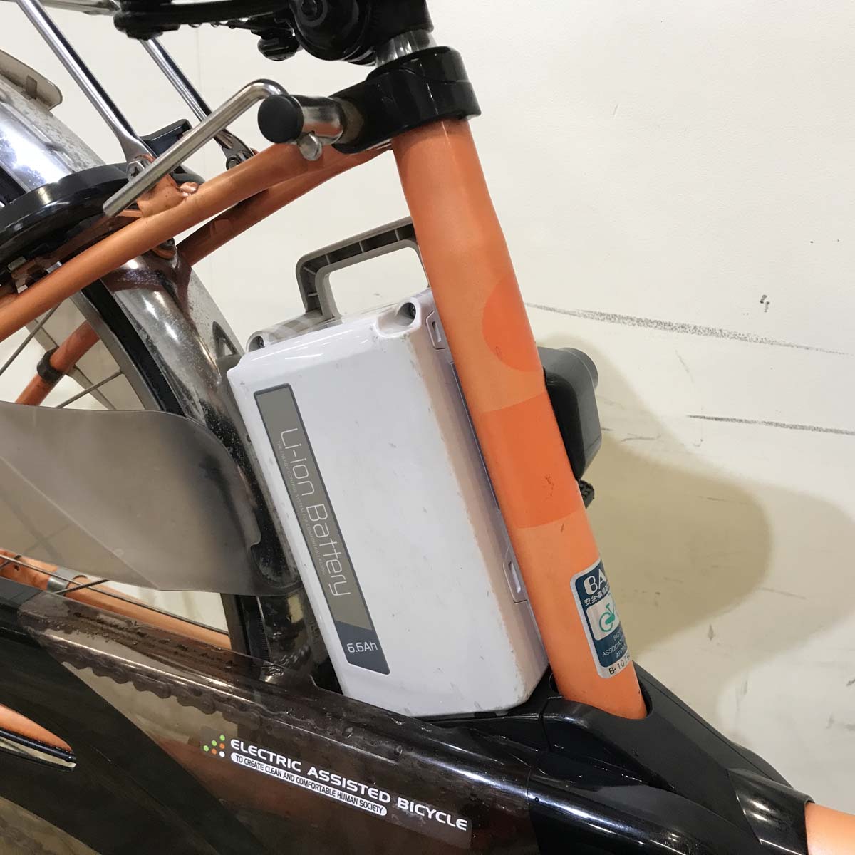 中古電動自転車  パナソニック ビビ DX オレンジ 26インチ KC060 