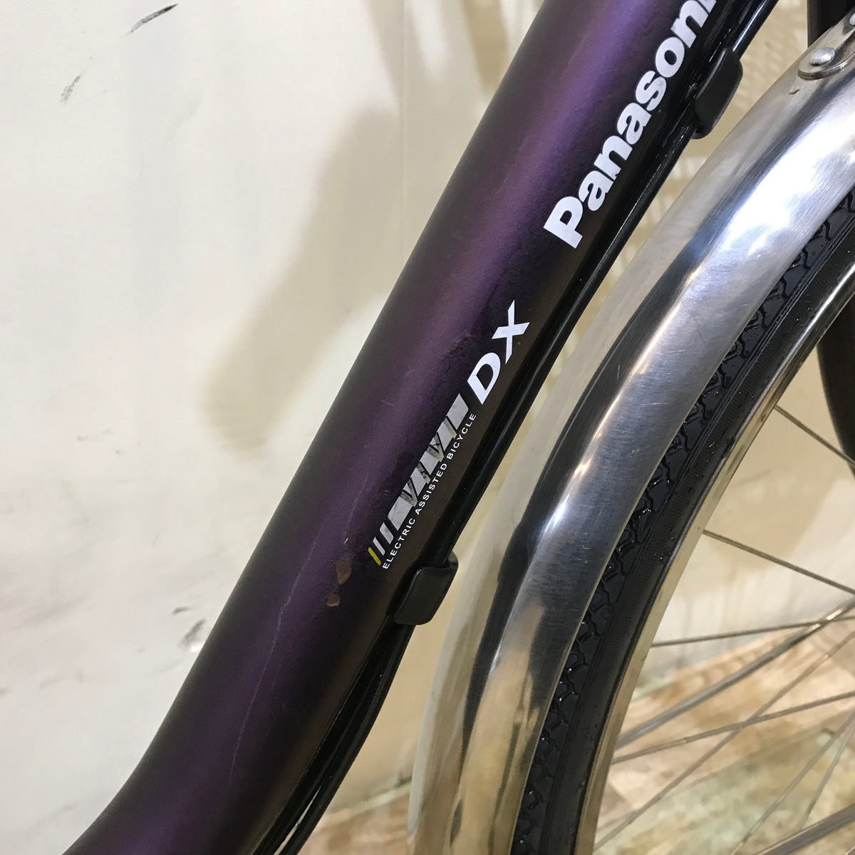中古電動自転車 パナソニック ビビ DX パープル 26インチ KC061