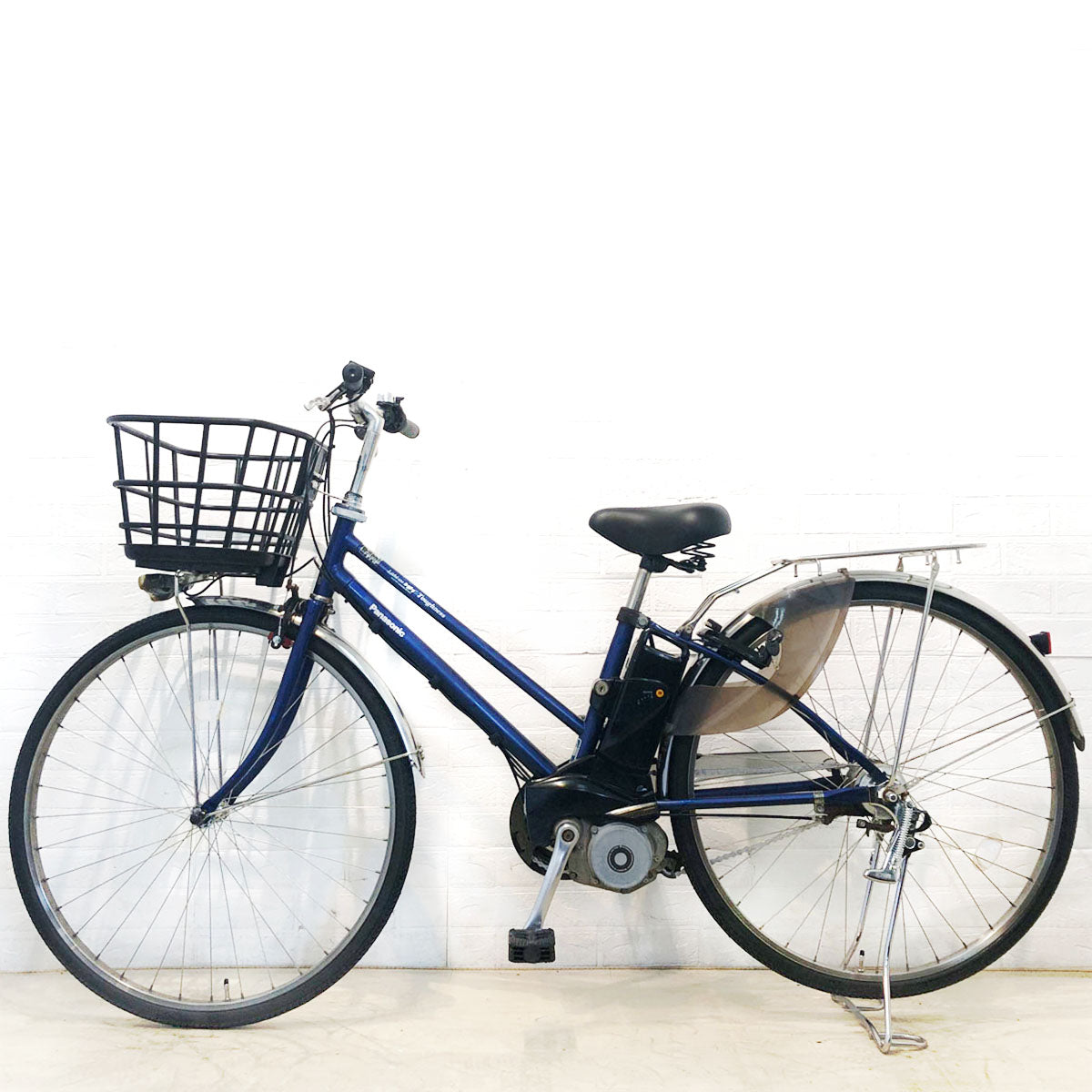 中古電動自転車 パナソニック ビビ タフネス ブルー 27インチ  YD102