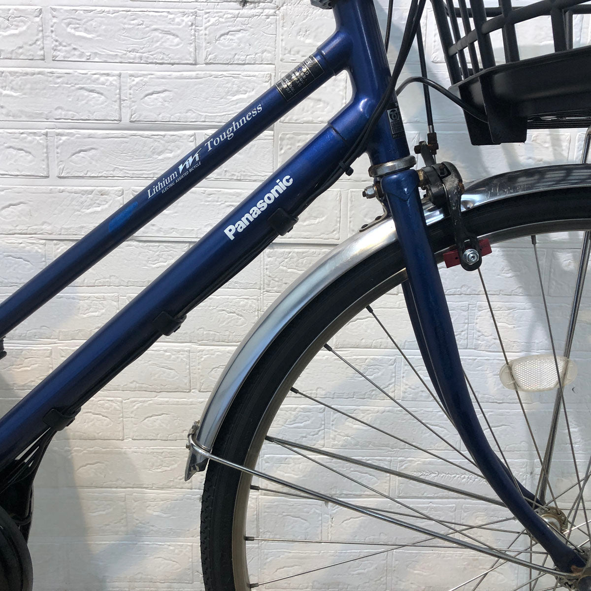 中古電動自転車 パナソニック ビビ タフネス ブルー 27インチ  YD102