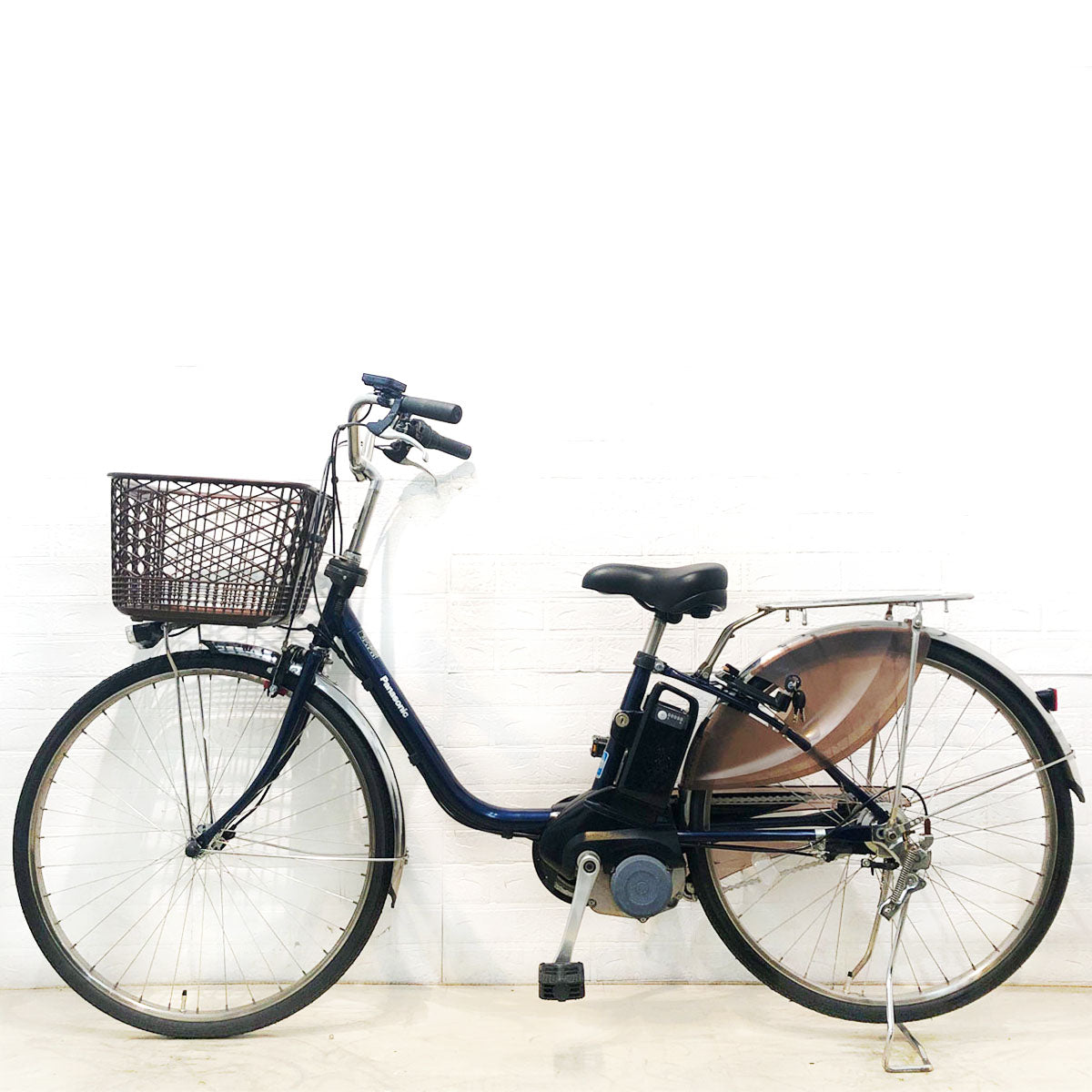 中古電動自転車 パナソニック ビビ DX ブルー 26インチ YD103