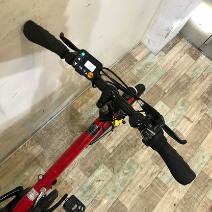折りたたみ パナソニック オフタイム レッド × イエロー 前18×後20インチ KX113 【中古車】