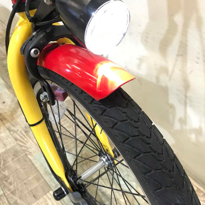 折りたたみ パナソニック オフタイム レッド × イエロー 前18×後20インチ KX113 【中古車】