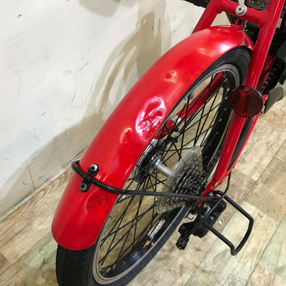 折りたたみ パナソニック オフタイム レッド × イエロー 前18×後20インチ KX113 【中古車】