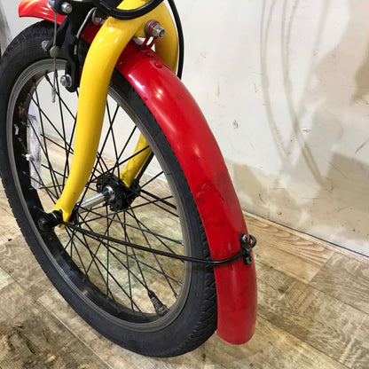 折りたたみ パナソニック オフタイム レッド × イエロー 前18×後20インチ KX113 【中古車】