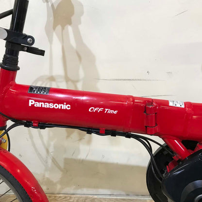 折りたたみ パナソニック オフタイム レッド × イエロー 前18×後20インチ KX113 【中古車】
