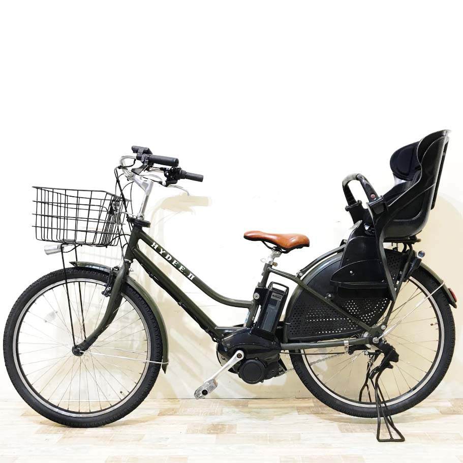 中古電動自転車 ブリヂストン ハイディ2 カーキ 26インチ KH051