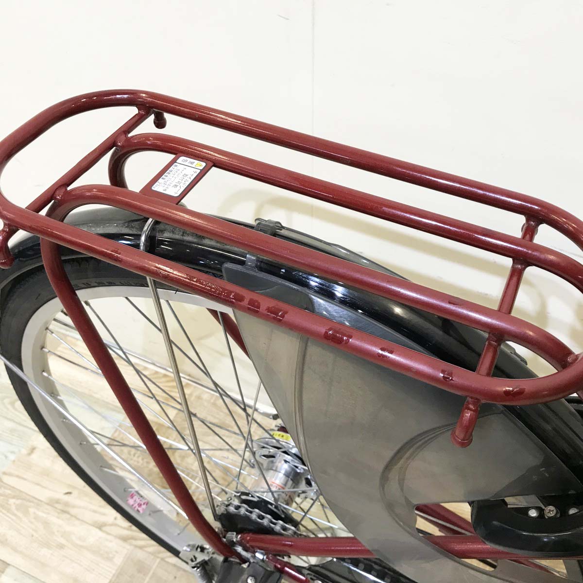 中古電動自転車 ヤマハ PAS チア レッド 26インチ KH052