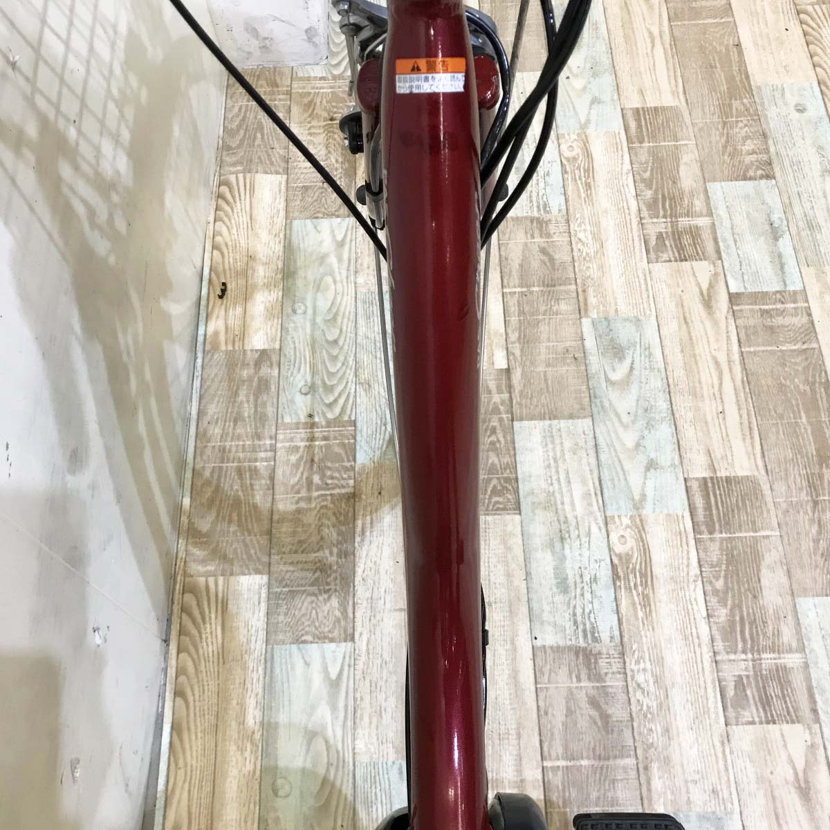中古電動自転車 ヤマハ PAS チア レッド 26インチ KH052