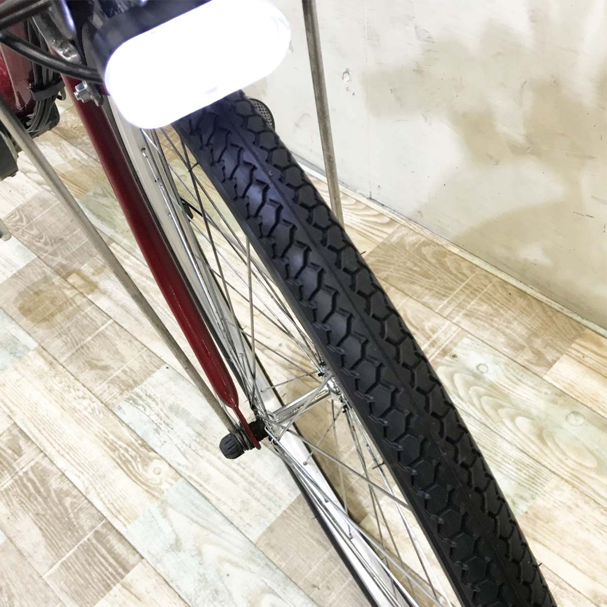 中古電動自転車 ヤマハ PAS チア レッド 26インチ KH052