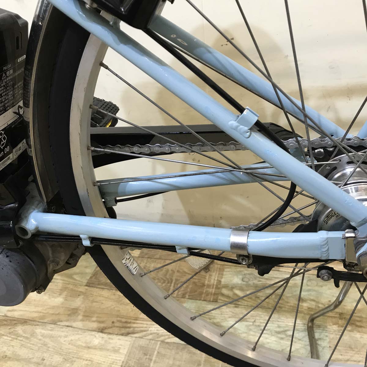 中古電動自転車  ブリヂストン アシスタ ベーシック ブルー 26インチ KC069 