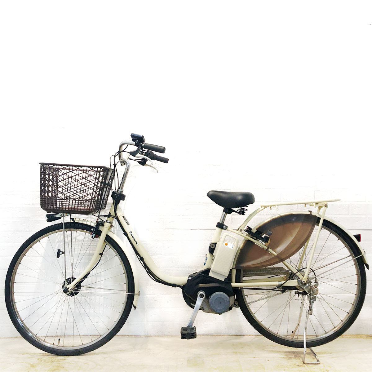 中古電動自転車 パナソニック ビビ DX ホワイトパール 26インチ YE001