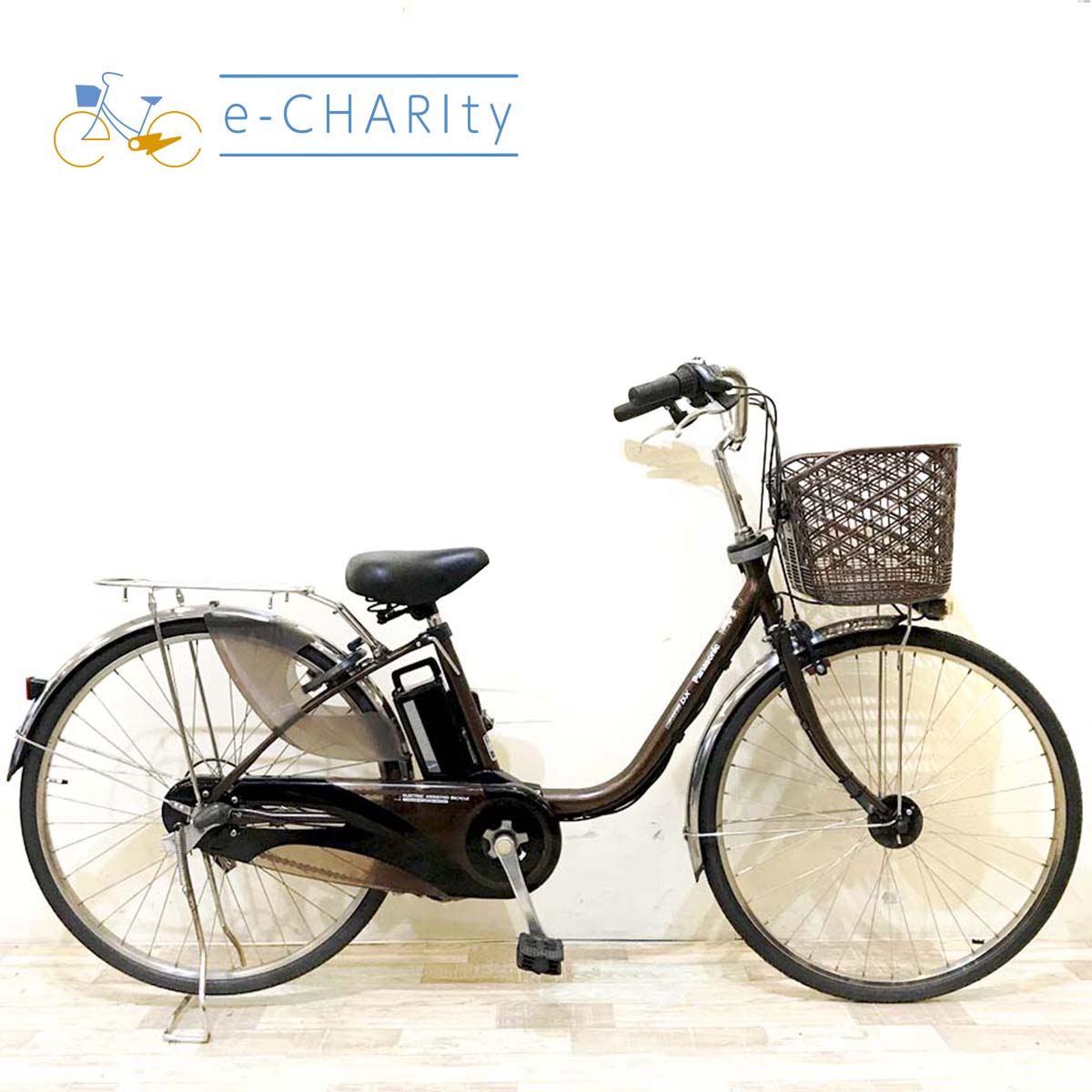 中古電動自転車 パナソニック ビビDX ブラウン 26インチ KH056