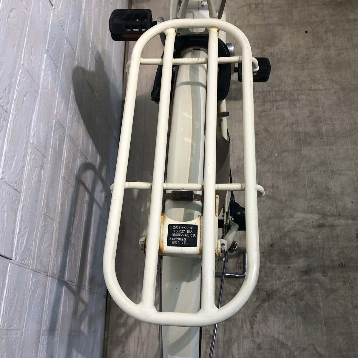 中古電動自転車 パナソニック ビビ DX ホワイトパール 26インチ YE001