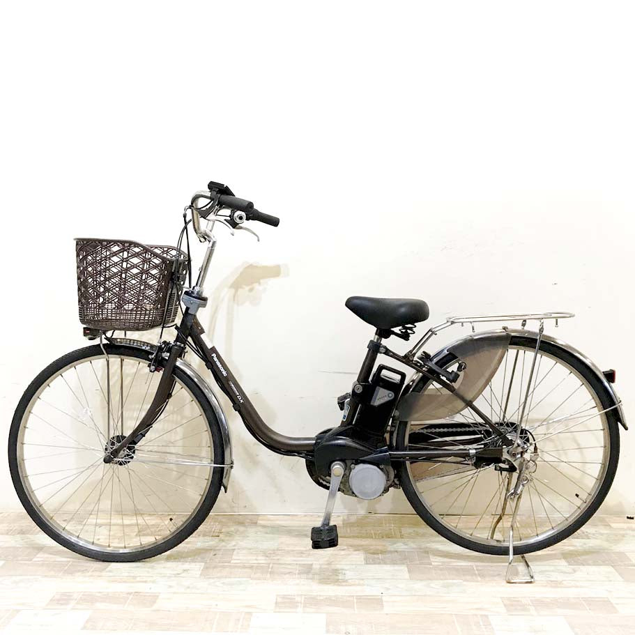 中古電動自転車 パナソニック ビビDX ブラウン 26インチ KH056