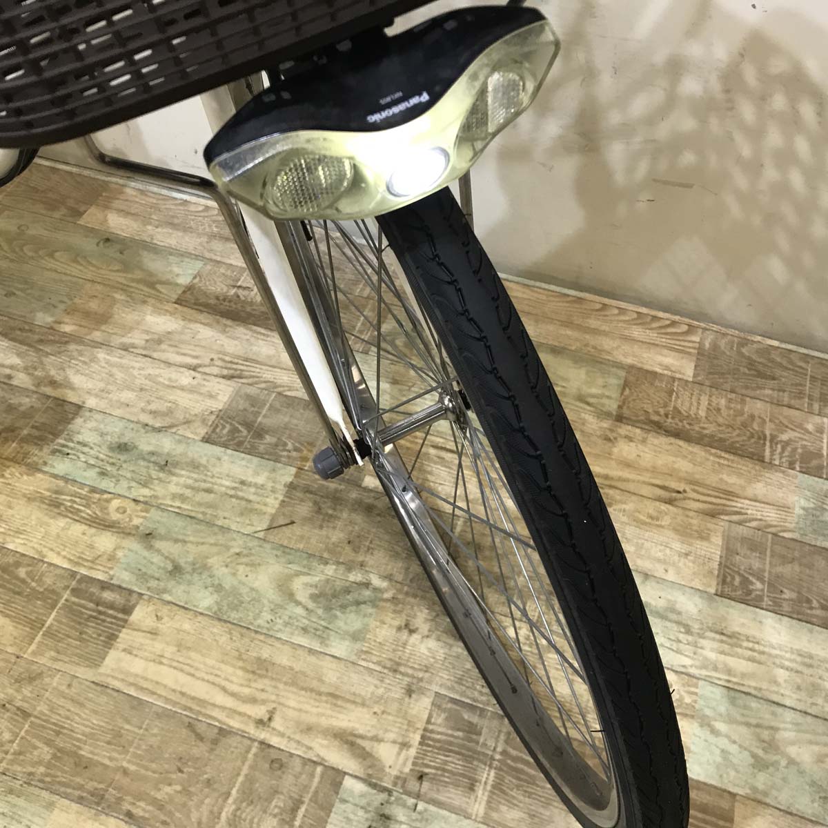 中古電動自転車  パナソニック ビビ SS ホワイト 26インチ KC074