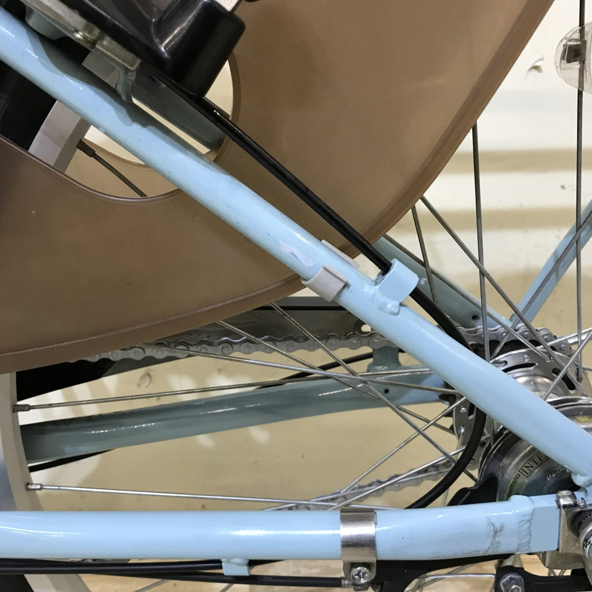 中古電動自転車 ブリヂストン アシスタファイン ブルー 26インチ KH059