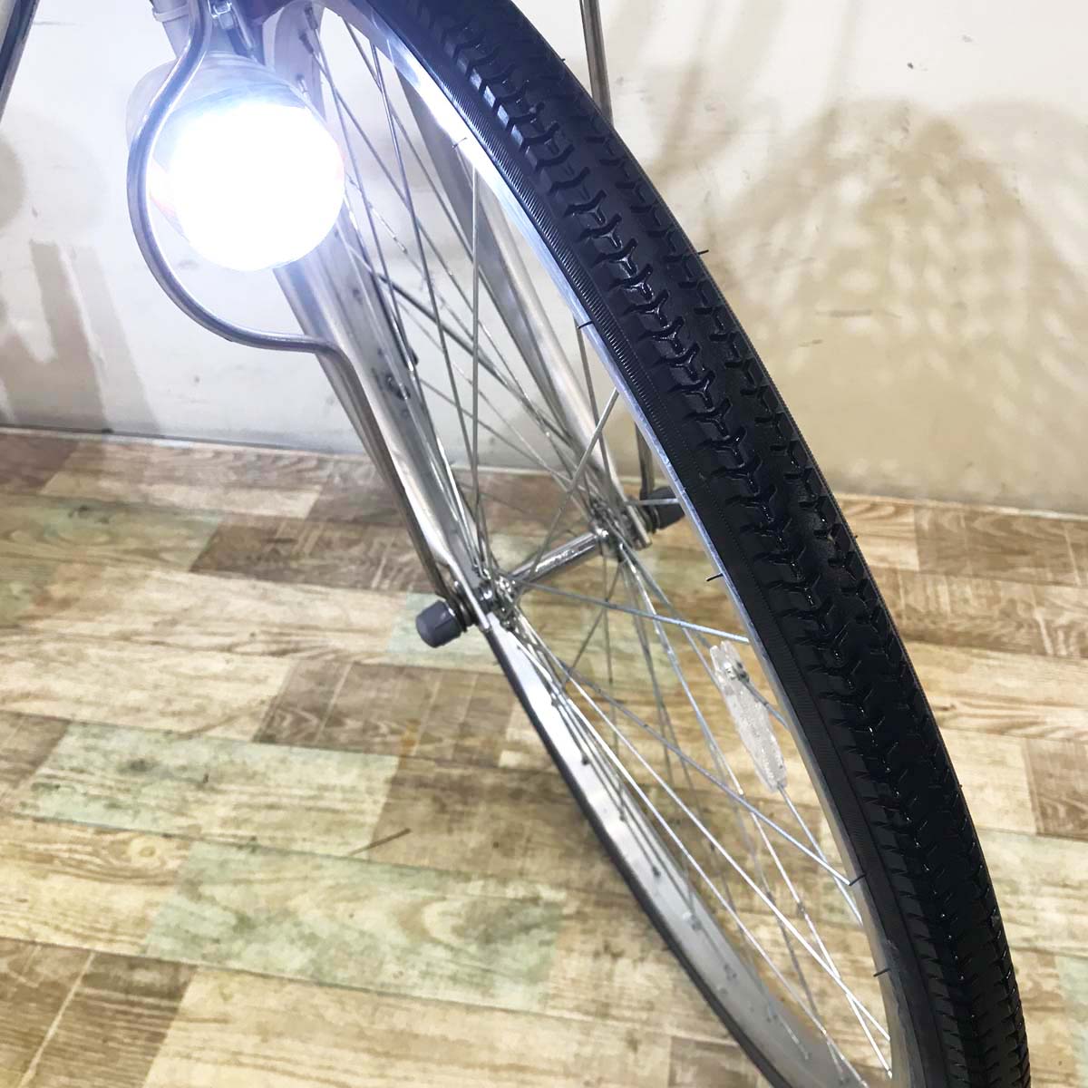 中古電動自転車 パナソニック ビビ NX シルバー 26インチ KC077 