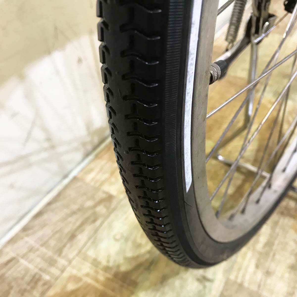 中古電動自転車 パナソニック ビビ NX シルバー 26インチ KC077 
