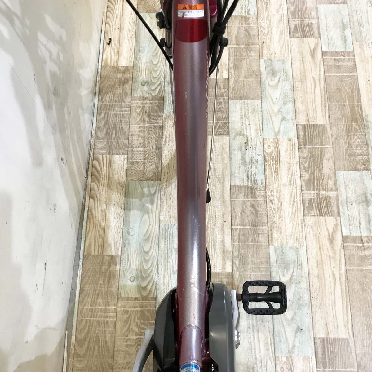 中古電動自転車 ヤマハ PAS チア レッド 26インチ KH063