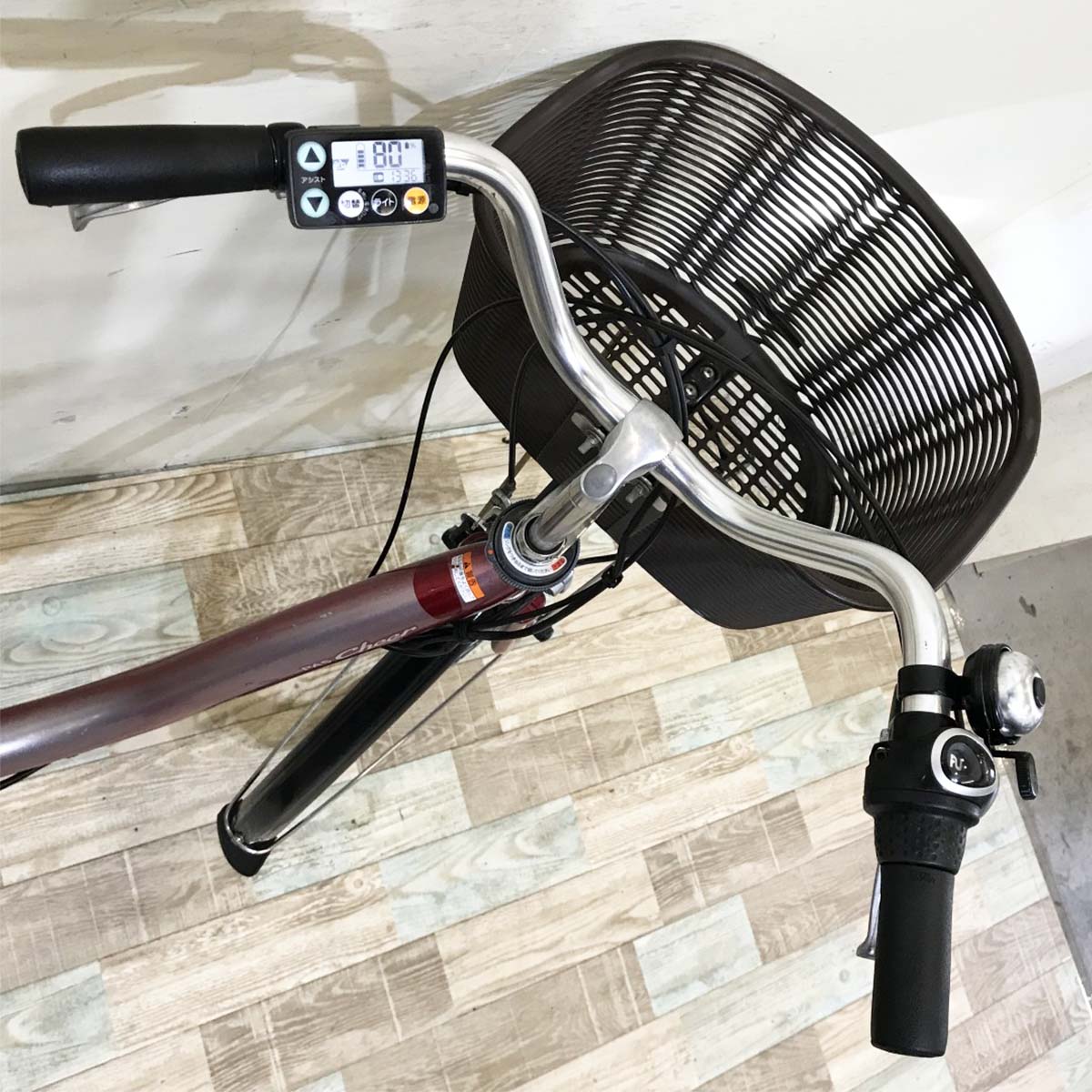 中古電動自転車 ヤマハ PAS チア レッド 26インチ KH063