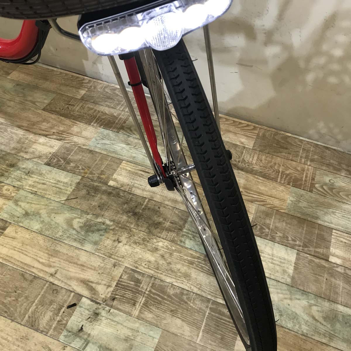 中古電動自転車  パナソニック ビビ DX レッド 26インチ KC079