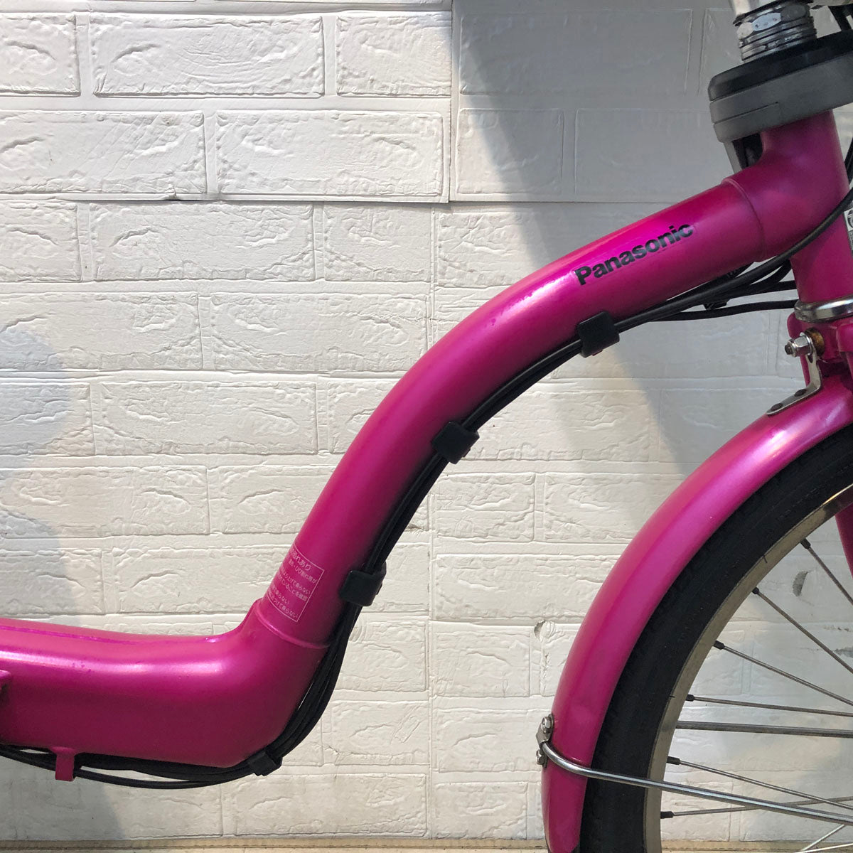 中古電動自転車 新品バッテリー パナソニック ギュット ミニ DX ピンク 20インチ YE009