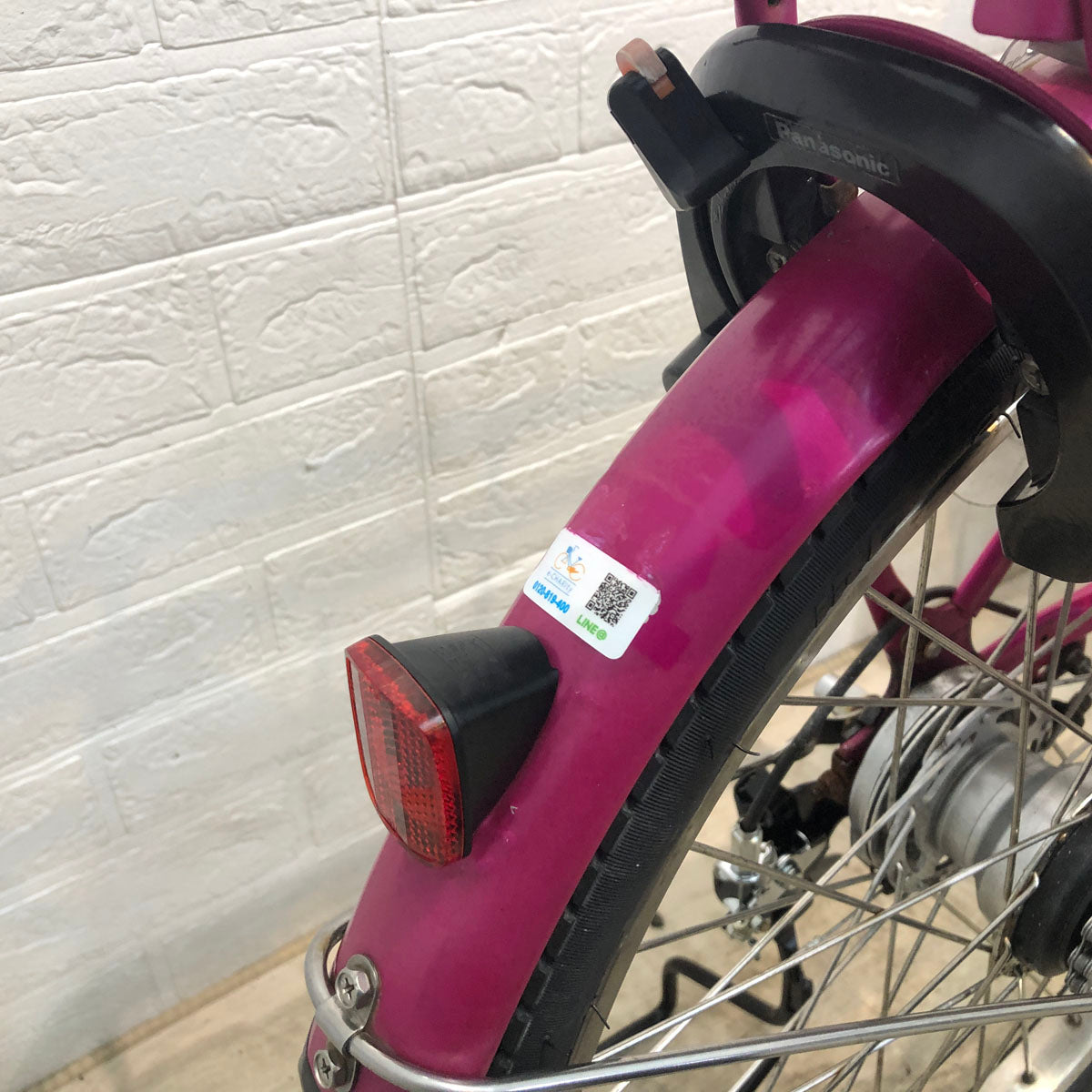 中古電動自転車 新品バッテリー パナソニック ギュット ミニ DX ピンク 20インチ YE009