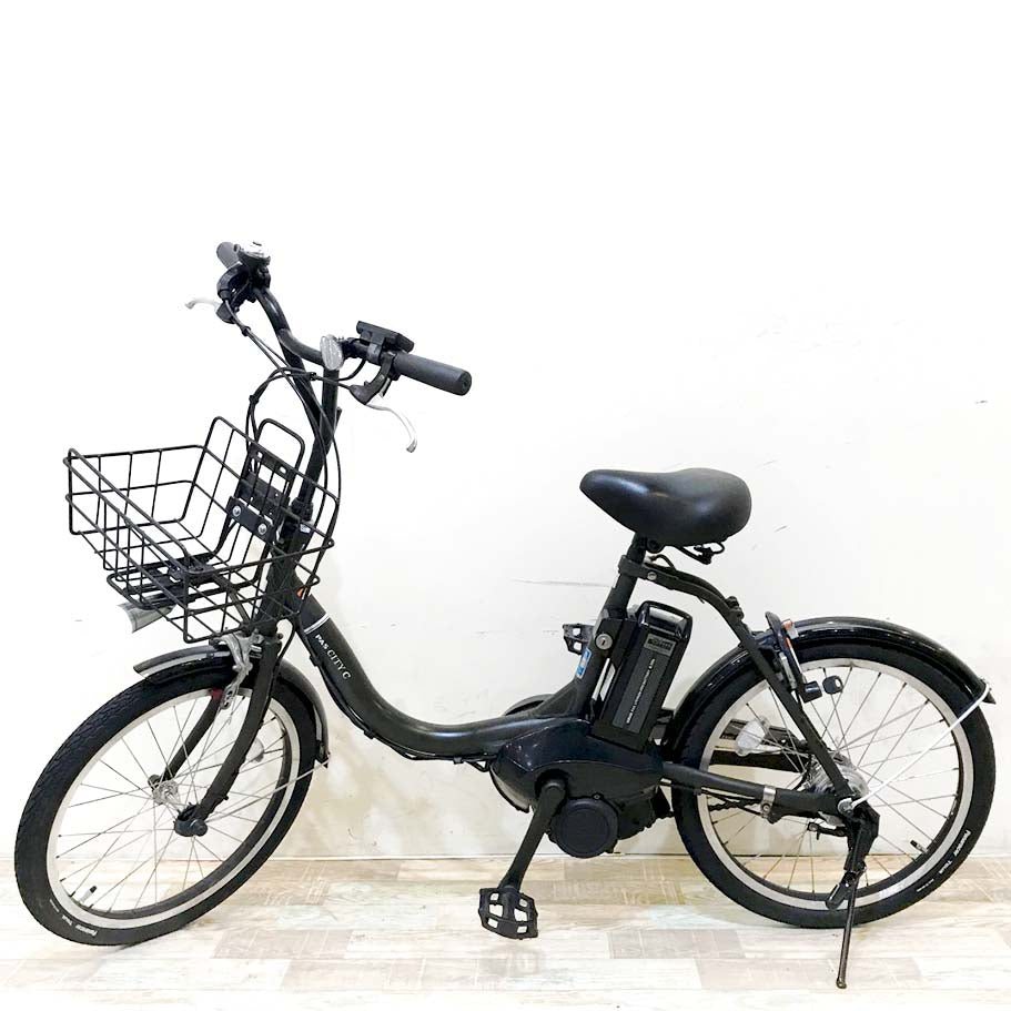 中古電動自転車 ヤマハ PAS シティC カーキ 20インチ KH066