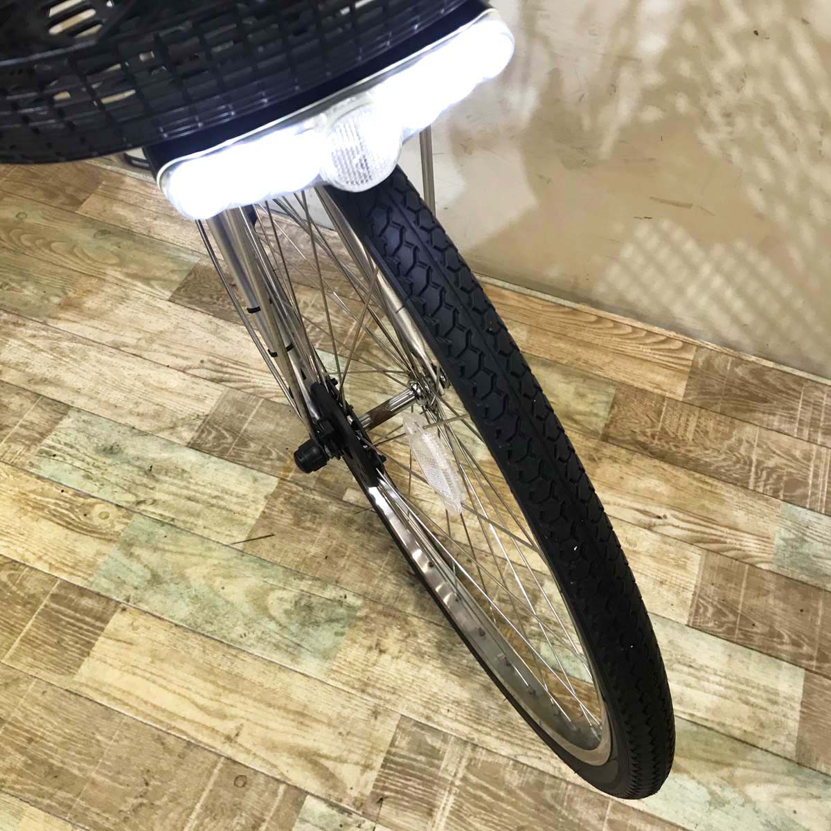 中古電動自転車  パナソニック ビビ DX シルバー 26インチ KC084