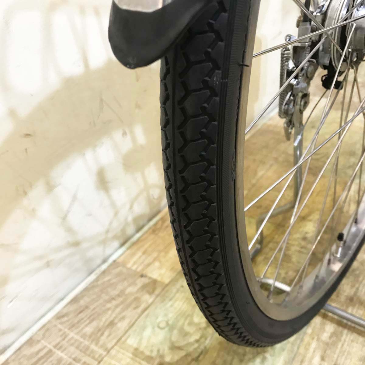 中古電動自転車  パナソニック ビビ DX シルバー 26インチ KC084