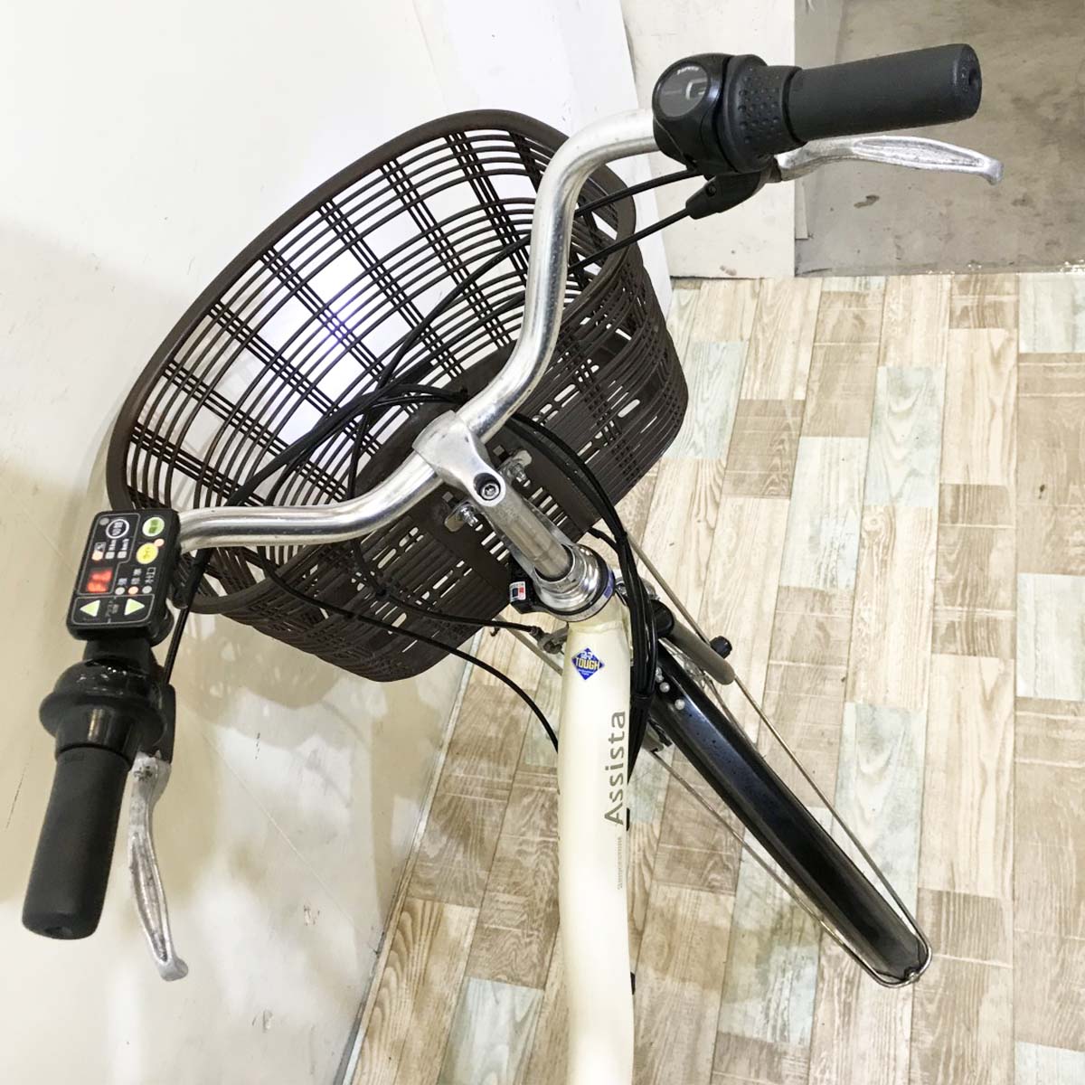 中古電動自転車 ブリヂストン アシスタ ホワイト 26インチ KH069
