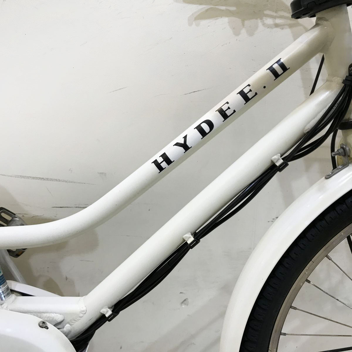 中古電動自転車 ブリヂストン ハイディツー ホワイト 26インチ KH070