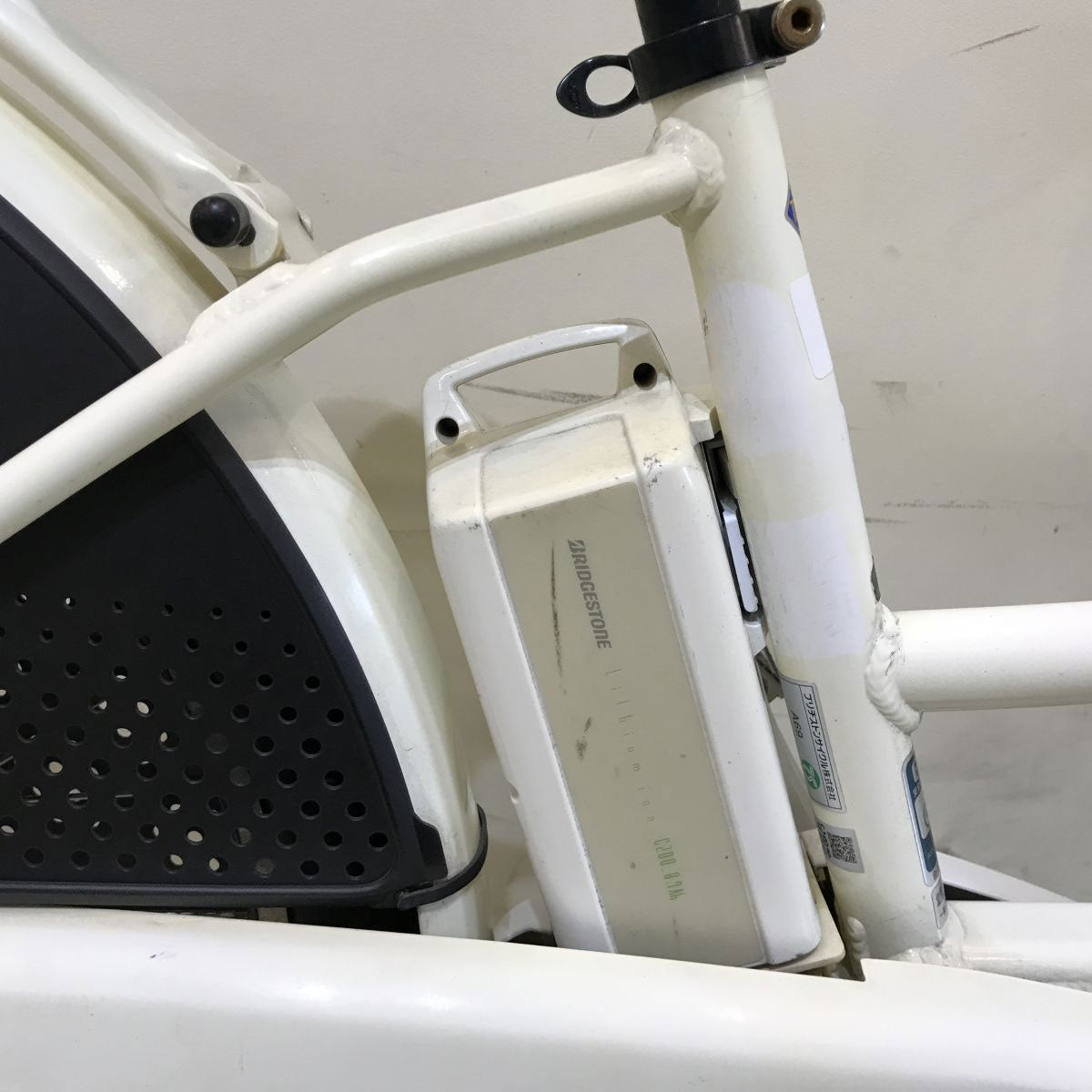 中古電動自転車 ブリヂストン ハイディツー ホワイト 26インチ KH070