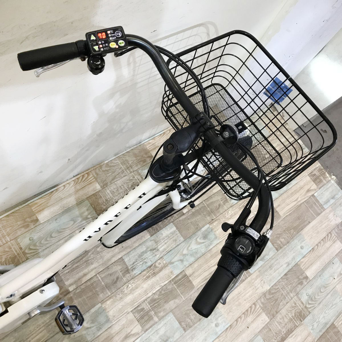 中古電動自転車 ブリヂストン ハイディツー ホワイト 26インチ KH070
