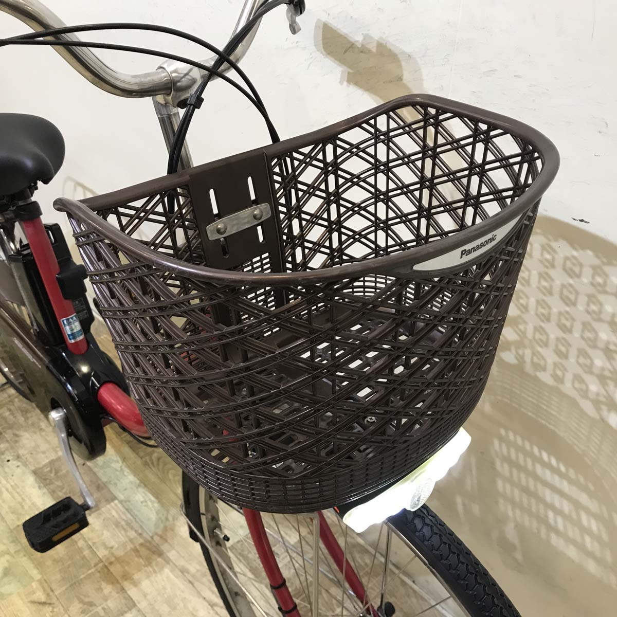 中古電動自転車  パナソニック ビビ DX レッド 26インチ KC086